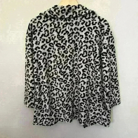 Intro Women’s Animal Print Soft Open Cardigan Long Sleeve Sweate SM - Picture 4 of 10